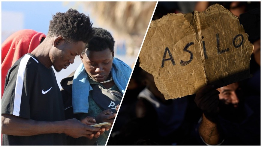 Des migrants dans l'enclave espagnole de Ceuta, le 3 août 2026.