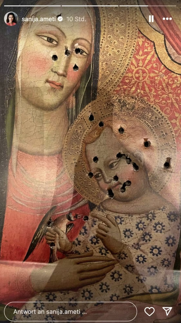 L'image partagée sur Instagram par Sanija Ameti.