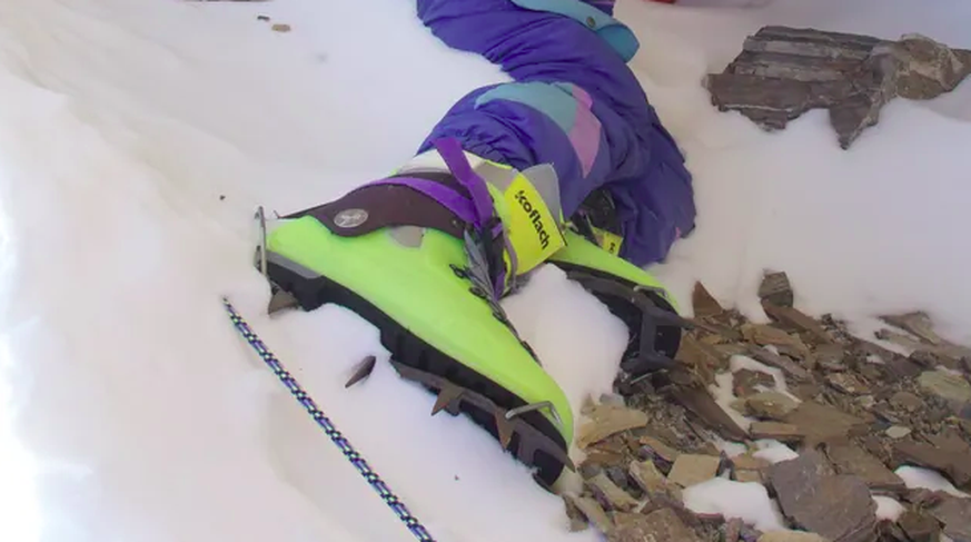 Endlich identifiziert: Wegen seiner grünen Bergsteigerstiefel wurde dieser Tote am Mount Everest &amp;quot;Green Boots&amp;quot; genannt. Nun weiß man genau, wer der Mann ist.