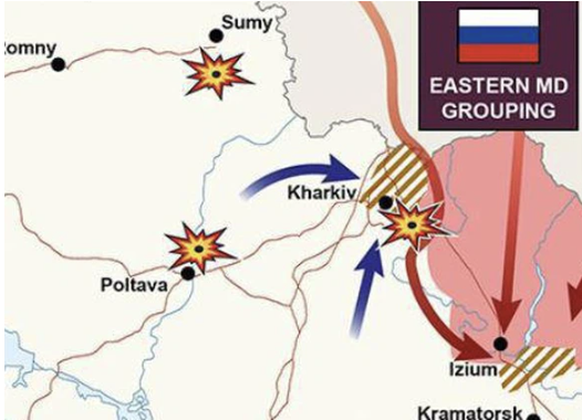 Près de Kharkiv, les Ukrainiens ont pu récupérer du territoire.