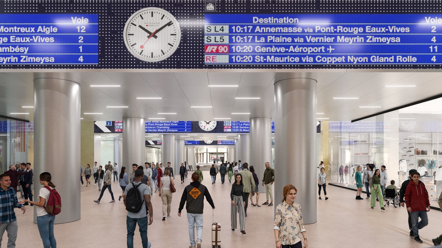 Voici à quoi devrait ressembler la nouvelle gare CFF à Genève