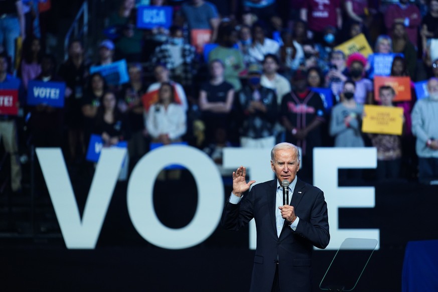 Le président américain Joe Biden s'exprime en Pennsylvanie, 48 heures avant le vote du 8 novembre.