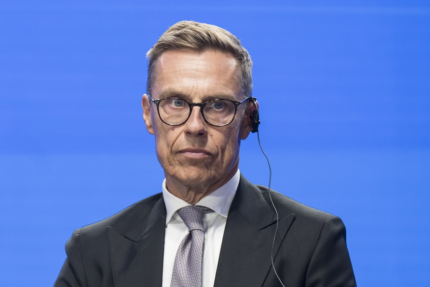 epa13188993 Finland's President Alexander Stubb attends a joint press conference during the Coalition of the Willing summit in Kyiv, Ukraine, 24 August 2026. EPA/MAXYM MARUSENKO
