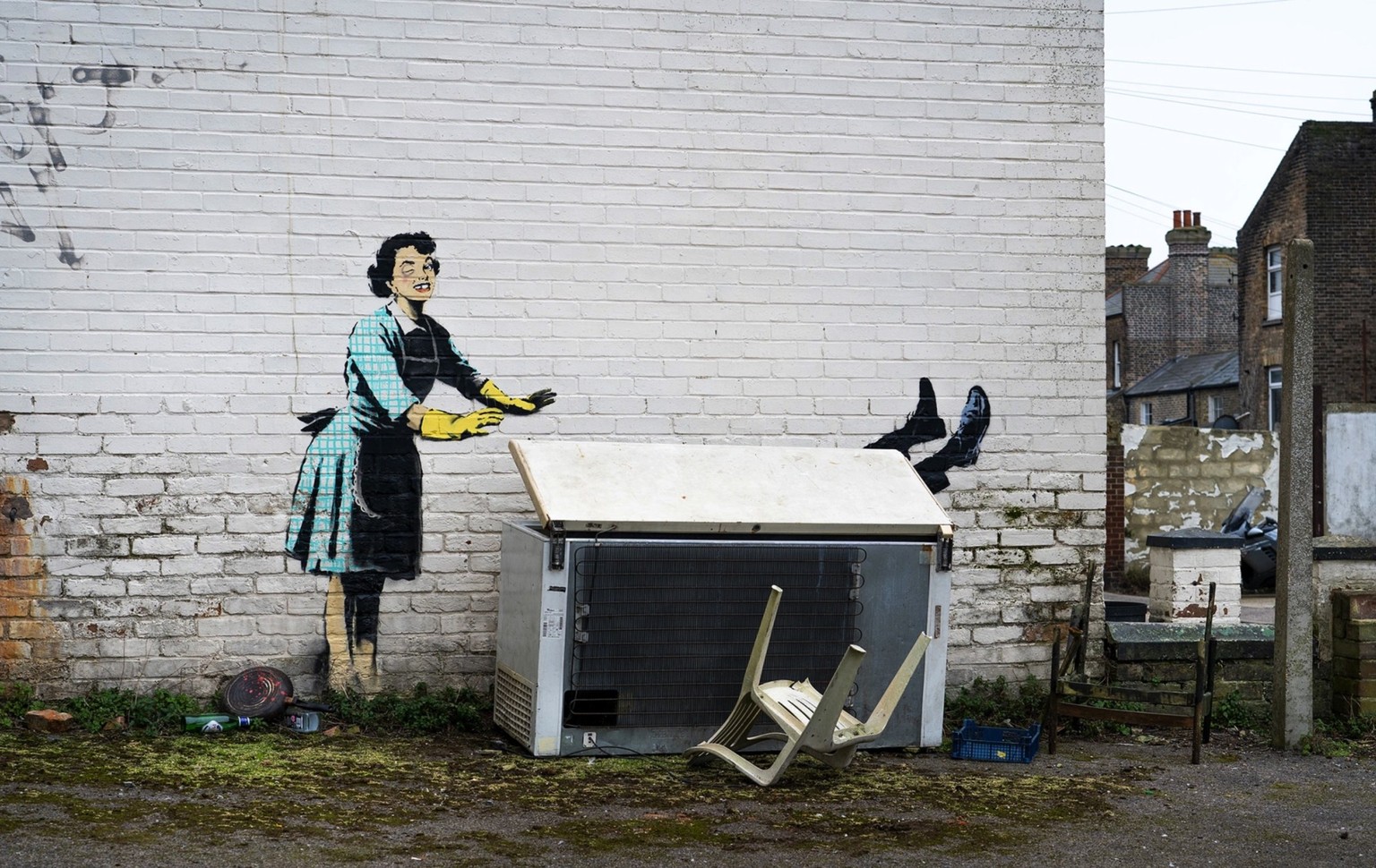 Valentine’s Day Mascara a été revendiqué par l’artiste Banksy sur son compte Instagram, le 14 février.