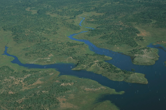 Le lac Kariba au Zimbabwe.
