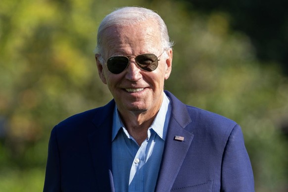 WASHINGTON, DC - SEPTEMBER 04: U.S. President Joe Biden walks on the south lawn of the White House on September 04, 2023 in Washington, DC. President Joe Bide spent Labor Day with American workers, at ...