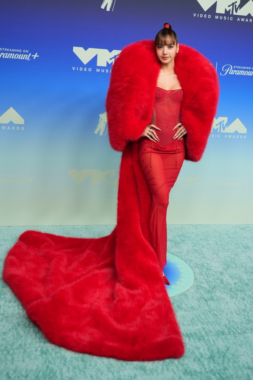 LISA arrives at the MTV Video Music Awards on Sunday, Sept. 27, 2026, at the Peacock Theater in Los Angeles. (Photo by Jordan Strauss/Invision/AP)
LISA