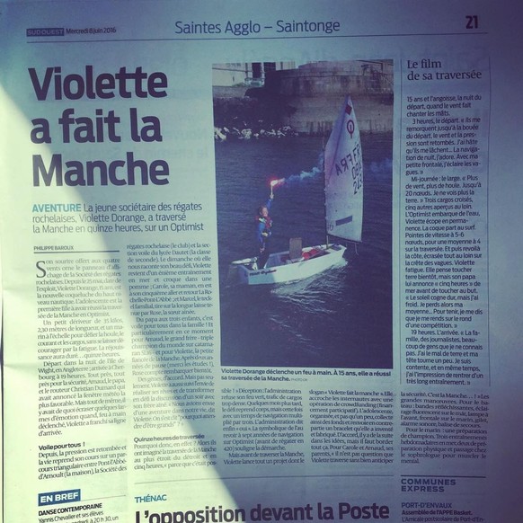 Et déjà la une de la presse.