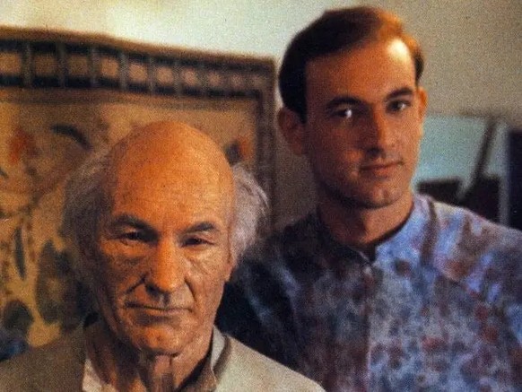 Daniel und Patrick Stewart in «Star Trek: The Next Generation»