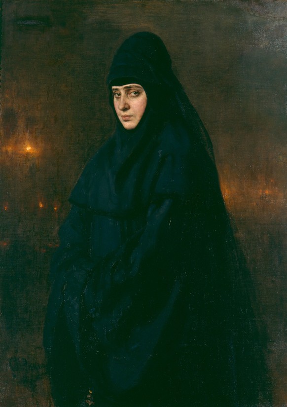 lliia Repin (1844-1930), Une nonne, 1887.