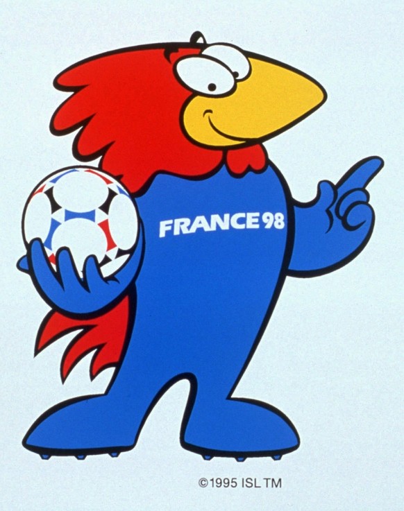 Footix, la mascotte de la Coupe du monde 1998 en France.
