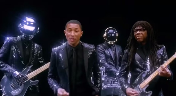 Le clip Get Lucky feat. Pharrell Williams et Nile Rodgers.