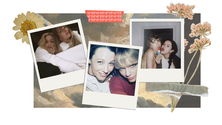 Gigi Hadid, Blake Lively et Selena Gomez en compagnie de Taylor Swift.