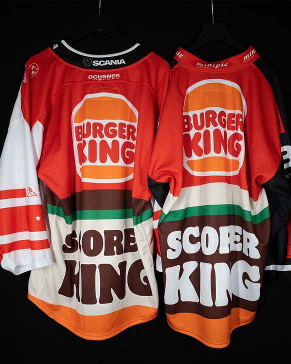 Eishockey: Burger King Sponsoring in der Swiss League.