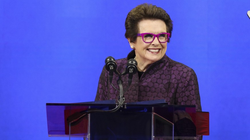 Billie Jean King milite pour la reconnaissance des droits des femmes.