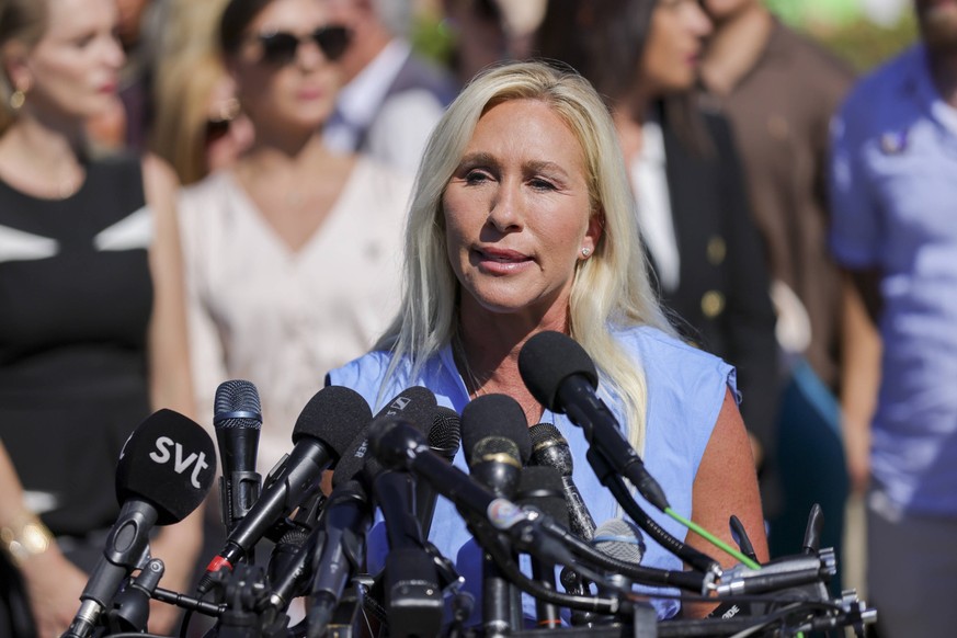 L'ancienne représentante Marjorie Taylor Greene est très critique des décisions de Trump en matière politique étrangère.