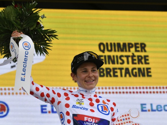 Elise Chabbey porte toujours le maillot à pois