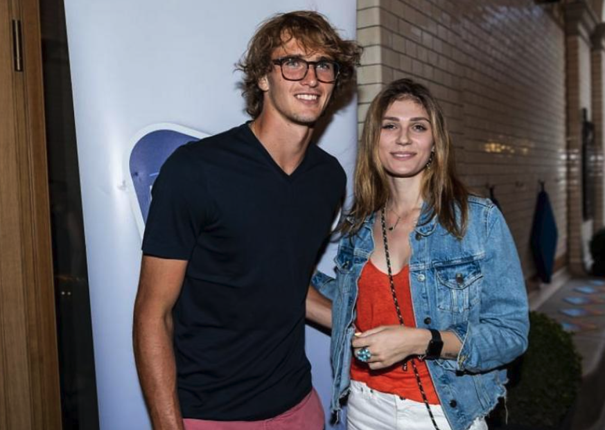 Alexander Zverev et son ex-copine Olga Sharypova.