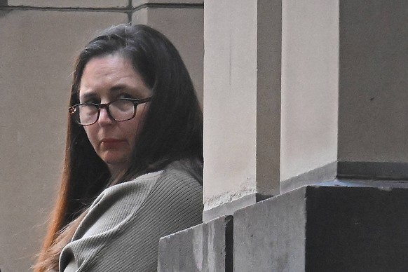 ERIN PATTERSON COURT, *File image* Erin Patterson departs from the Supreme Court of Victoria in Melbourne, Tuesday, April 15, 2025. ACHTUNG: NUR REDAKTIONELLE NUTZUNG, KEINE ARCHIVIERUNG UND KEINE BUC ...