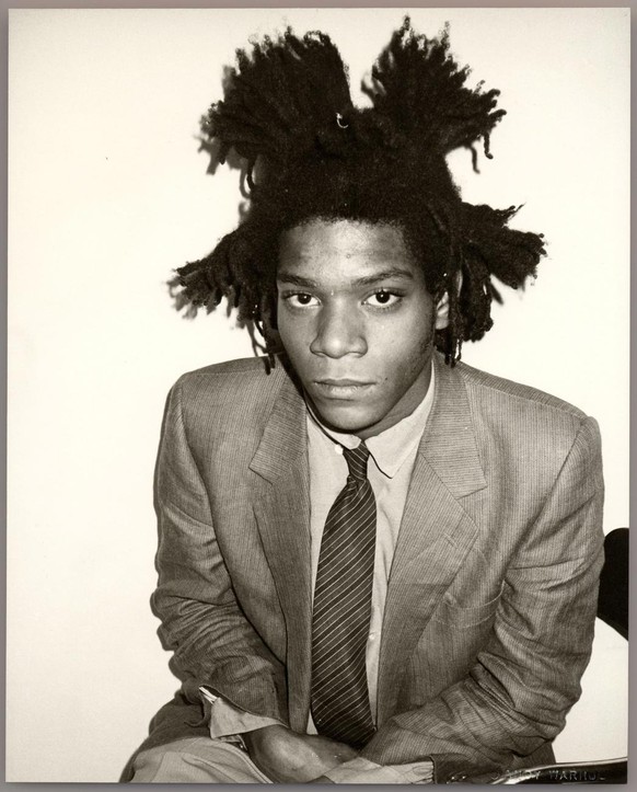 epa02392686 An undated handout picture provided by the Musee d&#039;Art Moderne de la Ville de Paris, Paris, France, on 14 October 2010, of a photograph of American artist Jean-Michel Basquiat (1960-1 ...