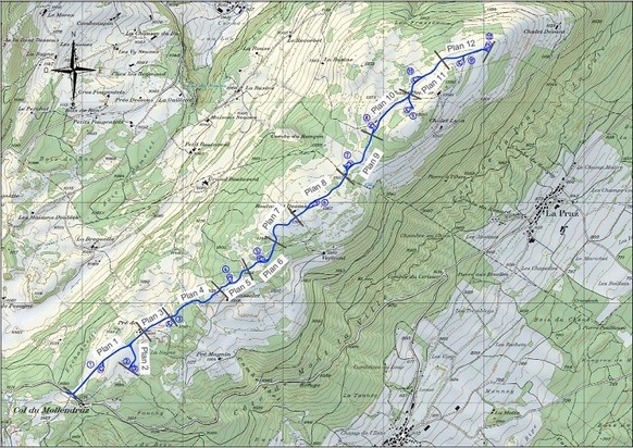 L'emplacement des éoliennes.