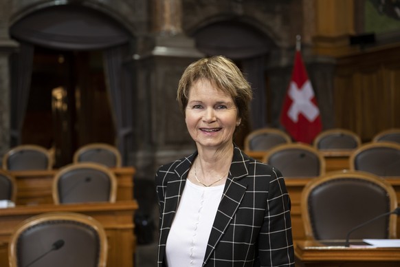 Brigitte Haeberli-Koller, Mitte-TG, erste Vizepraesidentin des Staenderats, posiert fuer ein Portrait nach der Herbstsession der Eidgenoessischen Raete, am Freitag, 30. September 2022 im Staenderat in ...