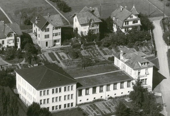 Vue aérienne de l’usine Bauer à Wetzikon. On y produisait quelque 50 000 tirelires chaque année pour toute la Suisse.
https://www.wetzipedia.ch/index.php/Datei:1Kratzstrasse_35.jpg