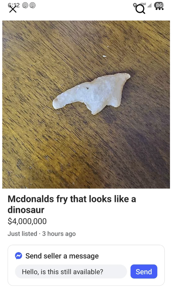 Dinge, die Leute versuchten, Online zu verkaufen