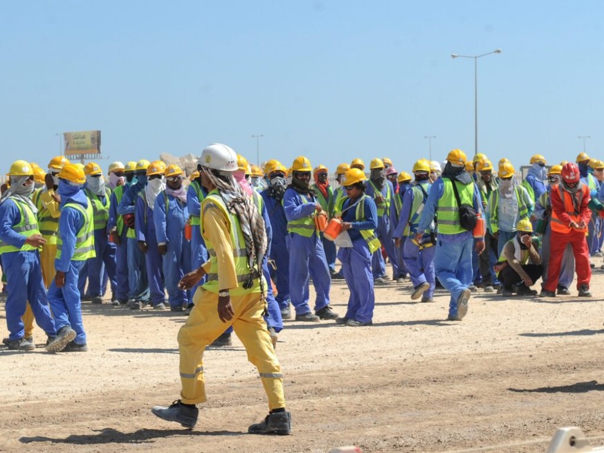Les autorités de Doha sous régulièrement sous le feu des critiques pour leur manière de traiter les centaines de milliers de travailleurs étrangers venus au Qatar pour préparer le Mondial-2022 (archiv ...