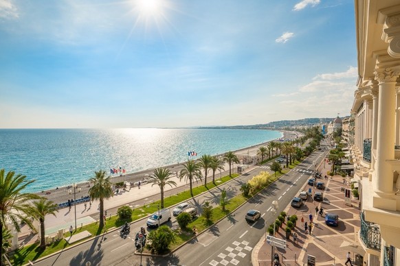 La Promenade des Anglais à Nice pourrait accueillir la cérémonie de clôture.