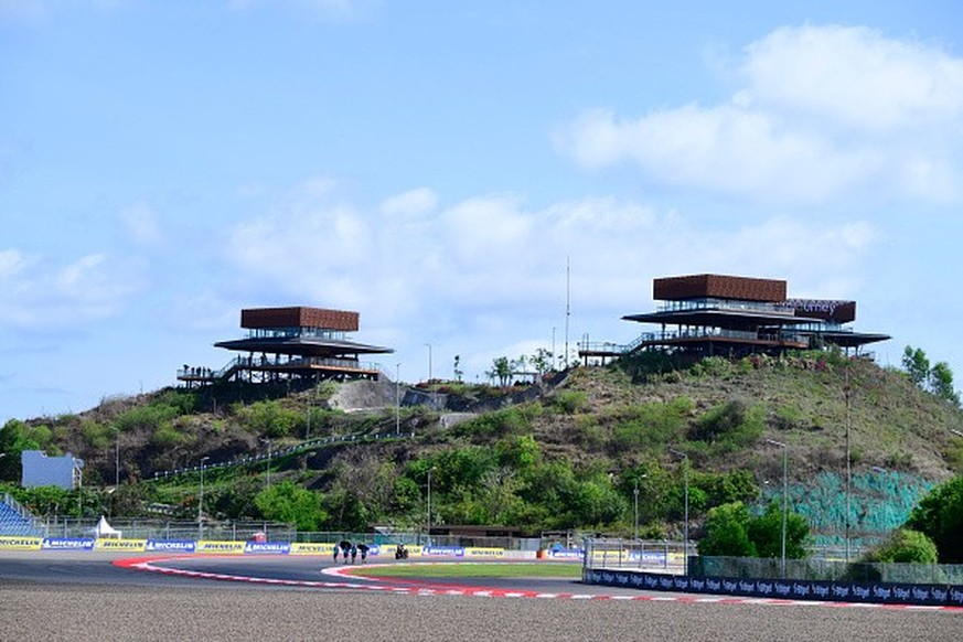 LOMBOK, INDONESIA - OCTOBER 02: Track details ahead of the MotoGP of Indonesia at Pertamina Mandalika Circuit on October 02, 2025 in Lombok, Indonesia. (Photo by Gold &amp; Goose Photography/Getty Ima ...