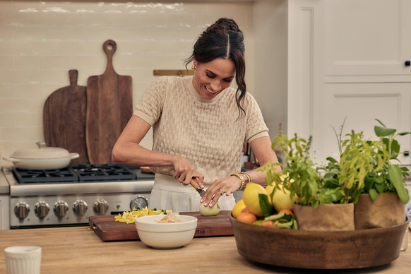 With Love, Meghan. Meghan, Duchess of Sussex in episode 102 of With Love, Meghan. Cr. Jenna Peffley/Netflix © 2025