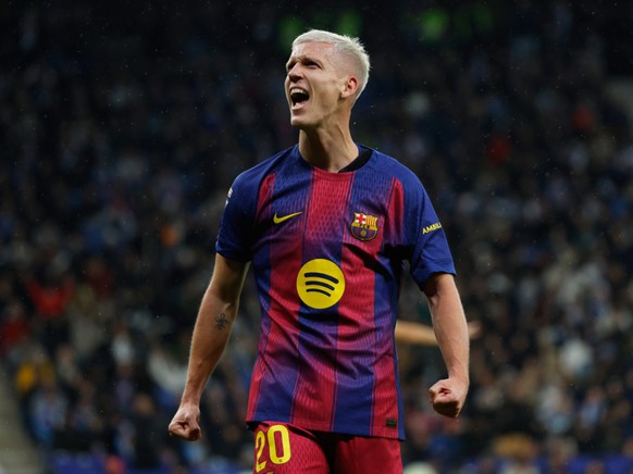 Dani Olmo a débloqué la situation en toute fin de rencontre pour le FC Barcelone face à l'Espanyol samedi en Liga.