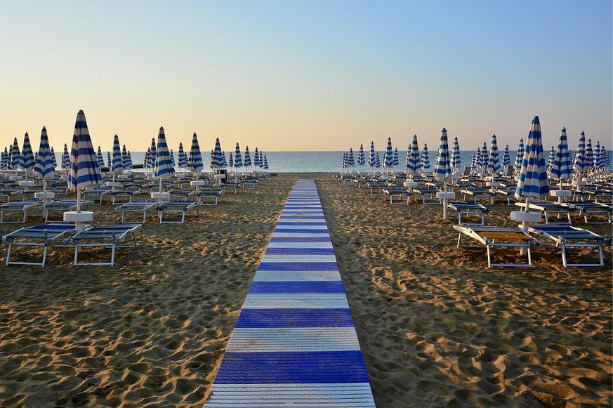 Une plage d'Ischia, vide de touristes.