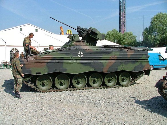 Un Marder IFV de l'armée allemande.