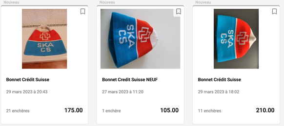 Le bonnet Credit Suisse se vend cher ce lundi 20 mars 2023 après le rachat de l&#039;UBS