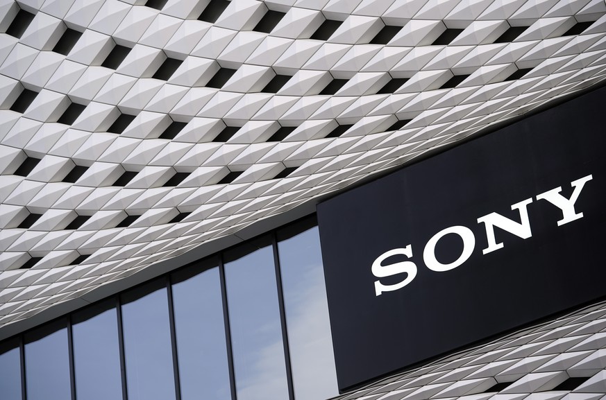 epa09722545 (FILE) - The Sony logo is seen on a building in Tokyo, Japan, 28 April 2021 (reissued 02 February 2022). On 02 February 2022, Sony Group announced its net profit fell by 19.9 per cent duri ...