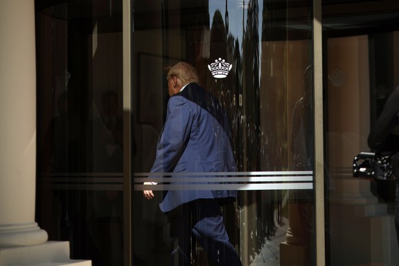 epa13039201 US President Donald J. Trump arrives at the Hotel Royal ahead of the G7 summit in Evian-les-Bains, France, 15 June 2026. The 52nd G7 Summit takes place in Evian-les-Bains from 15 to 17 Jun ...