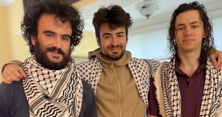 Les trois jeunes Palestiniens qui se sont faits tirer dessus lors des célébrations de Thanksgiving à Burlington aux Etats-Unis. Un quinquagénaire a été inculpé pour tentative de meurtre lundi.