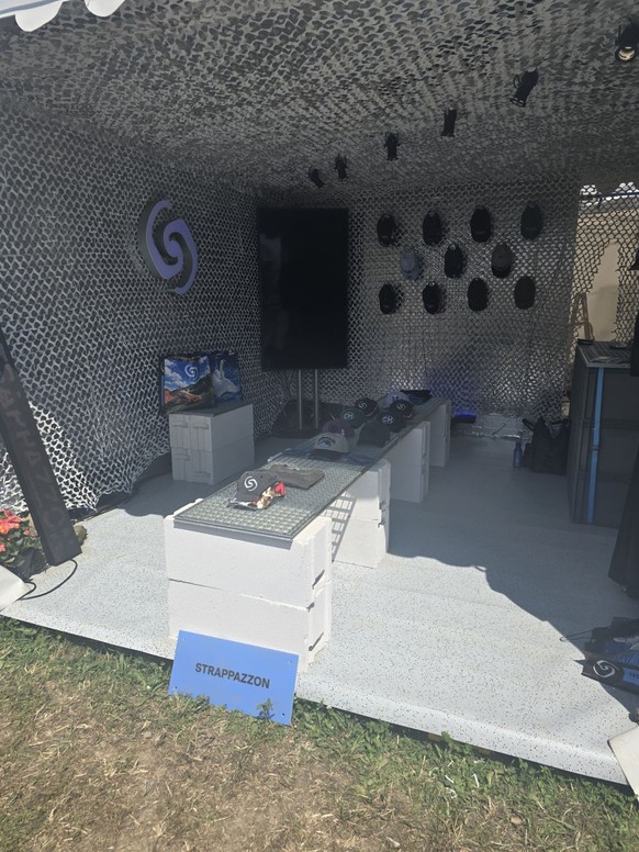 Le stand du Romand à Paléo.