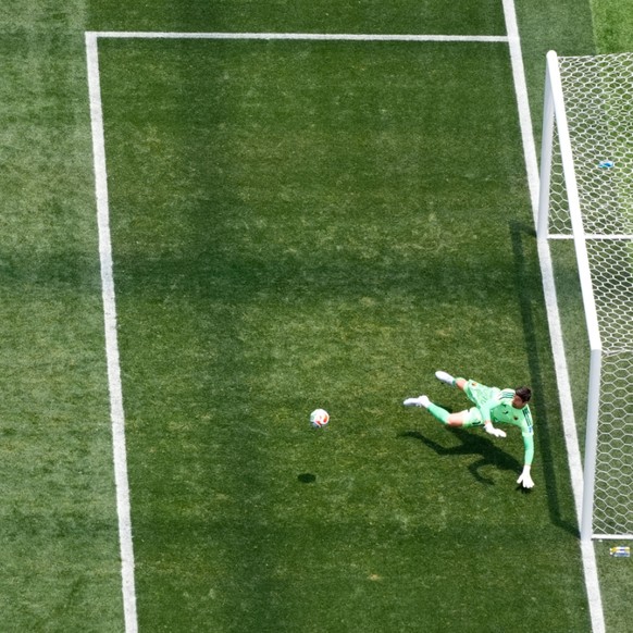 Thibaut Courtois a réalisé quelques belles parades pour empêcher l'Iran de marquer