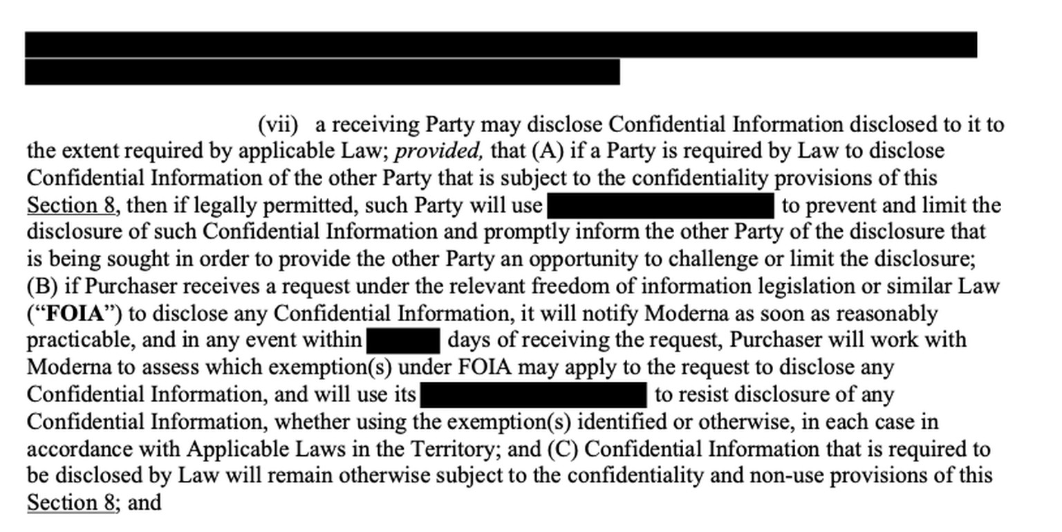 (vii) a receiving Party may disclose Confidential Information disclosed to it to the extent required by applicable Law; provided, that (A) if a Party is required by Law to disclose Confidential Inform ...