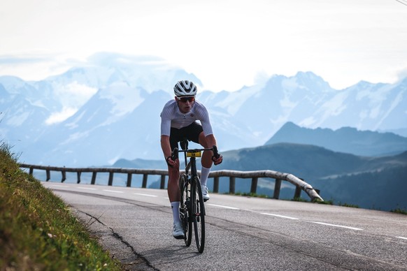 Duncan en action dans les Alpes françaises.