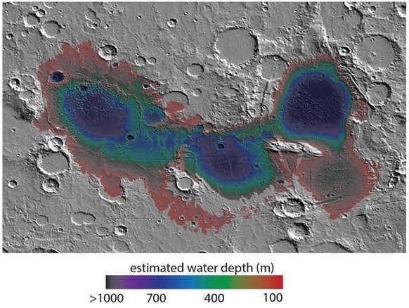 Le bassin d&#039;Eridania sur Mars abritait autrefois un lac.