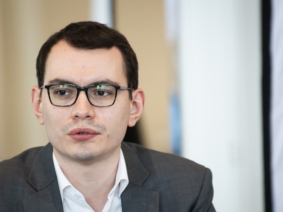 Valentin Christe, chef de groupe UDC au Conseil communal de Lausanne a fait mardi son entr�e au Grand Conseil vaudois (archives).