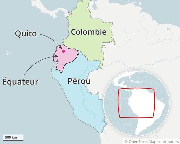 Voici où se situe l&#039;Equateur.