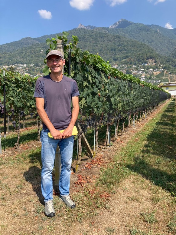 Vivian Zufferey, chercheur à l'Agroscope, l’institut de recherche de la Confédération notamment spécialisé dans la vigne et le vin.