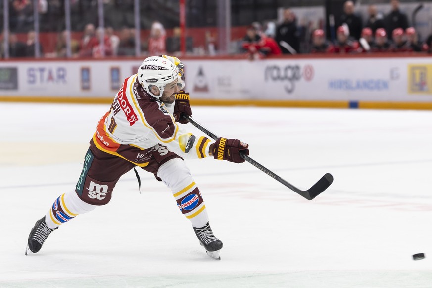 Taylor Beck (GSHC), lors du match du championnat suisse de hockey sur glace de National League entre Lausanne HC, LHC, et Geneve-Servette HC, GSHC, ce mardi 16 septembre 2025 a la patinoire de la Vaud ...