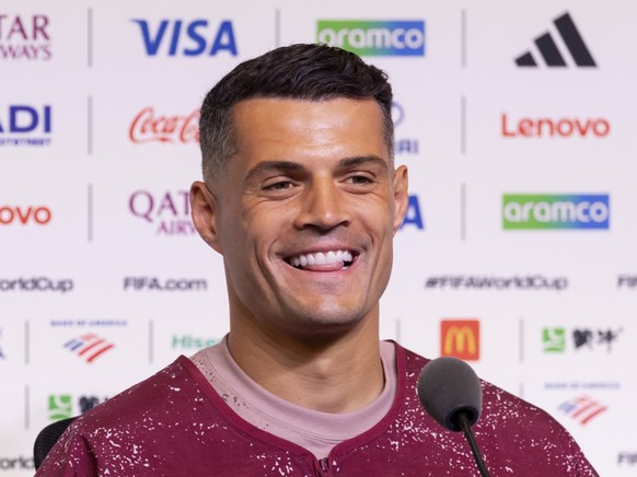 Granit Xhaka était de très bonne humeur, comme Murat Yakin, à la veille d'attaquer la Coupe du monde.
