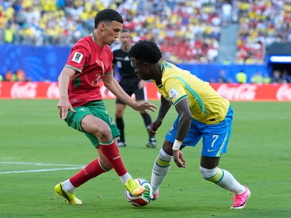 Vinicius Jr et le Brésil se sont heurtés à des Marocains séduisants, particulièrement en première période.